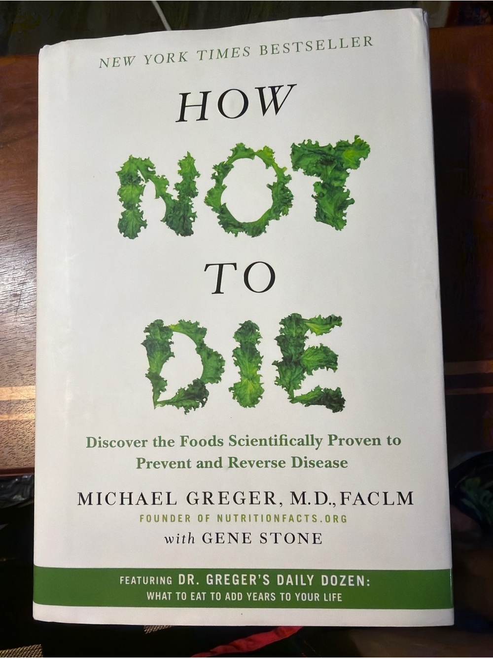 How Not to Die — White and Green Health Guide Hardcover
